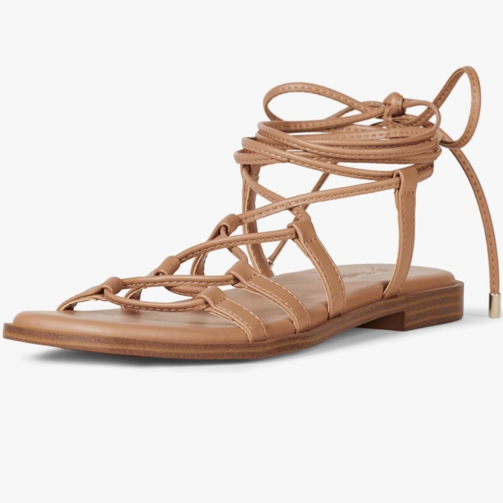 Snake Black and Tan Strappy Sandals 2 for 1